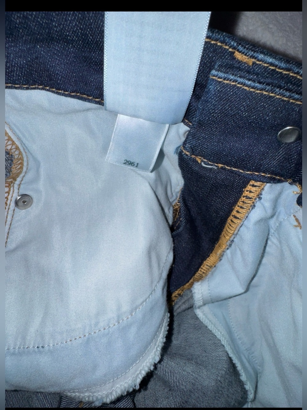 Good American Good Legs Crop Dark Blue Jeans Sz 0 - Picture 5 of 10